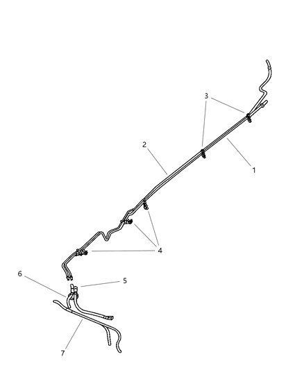 2002 Jeep Wrangler Fuel Lines, Rear Diagram 1 - Thumbnail