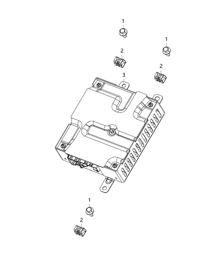 2020 Ram 3500 Cab Chassis Modules, Body Diagram 4 - Thumbnail