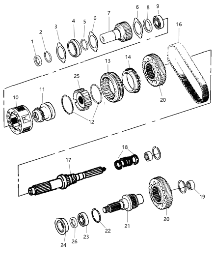 2010 Jeep Liberty Sleeve Shift Range Diagram for 68026920AA