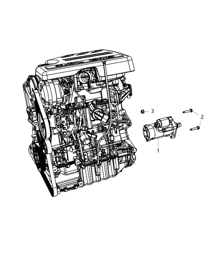2014 Ram C/V Starter & Related Parts Diagram 1 - Thumbnail