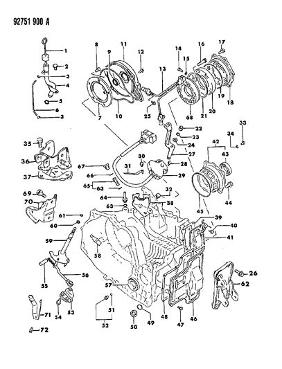 1994 Dodge Colt Washer, Engine Front Mounting (Plain (10) ) Diagram for MF450006