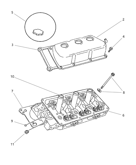 1999 Dodge Intrepid Cylinder Head Diagram 3 - Thumbnail