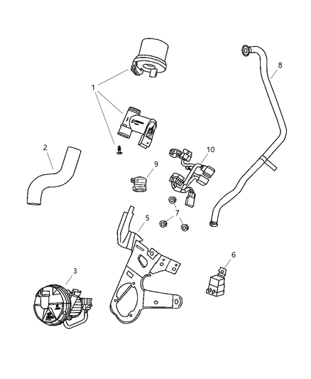 2005 Chrysler Sebring Sedan & Convertible Injection Pump System Diagram