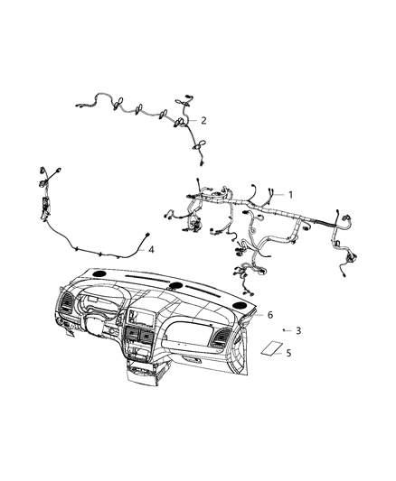 2020 Dodge Grand Caravan Wiring - Instrument Panel Diagram