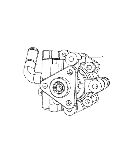 2007 Dodge Nitro Power Steering Pump Diagram 2 - Thumbnail