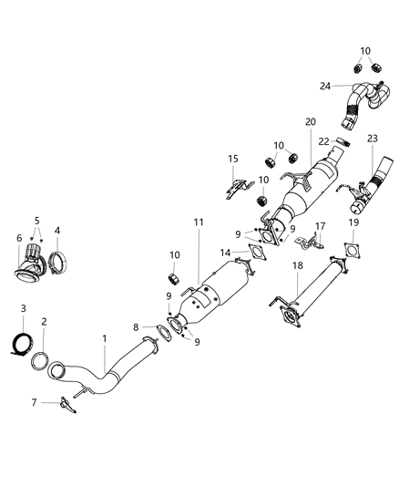 2020 Ram 5500 Exhaust System Diagram 2 - Thumbnail
