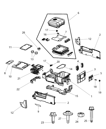 2011 Ram 1500 Side Cover, Beige, Passenger Side Diagram for 1NN16DK2AB