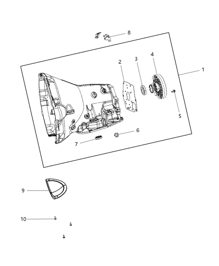 2009 Dodge Ram 3500 Pickup Case Diagram 1 - Thumbnail