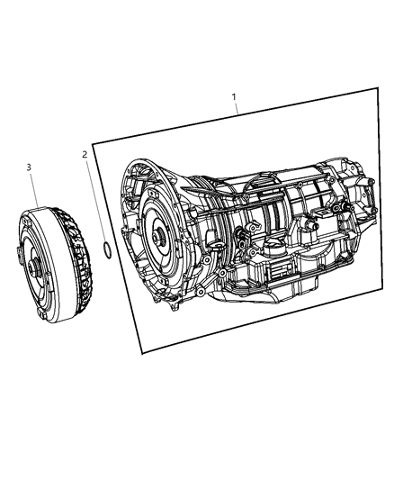 2007 Jeep Wrangler Transmission Assembly of Automatic Transmission Diagram 2 - Thumbnail