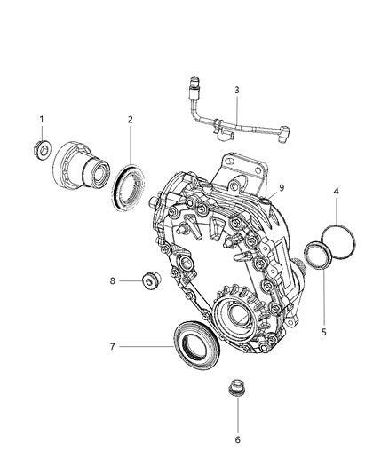 2009 Dodge Journey Carrier Outer Seal Diagram for 5134906AA