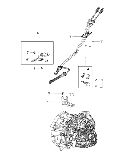 2015 Jeep Renegade Washer Flat M6 Diagram for 6106128AA