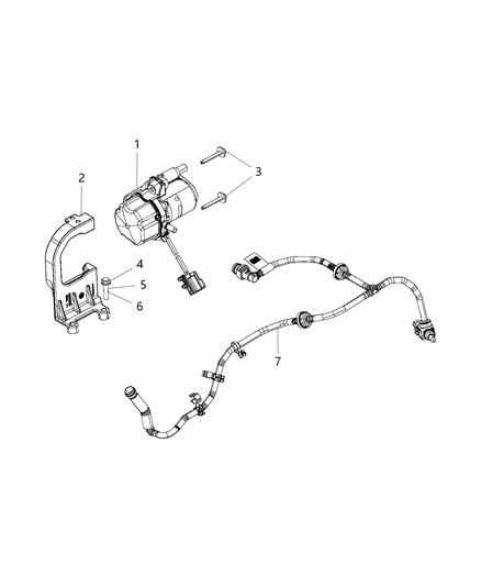 2019 Ram 1500 New Style Vacuum Pump Vacuum Harness Diagram