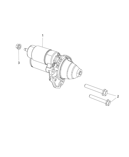 2014 Ram ProMaster 3500 Starter & Related Parts Diagram 2 - Thumbnail