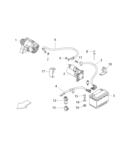 2018 Ram ProMaster City Insert Door Trim Panel Bracket Diagram for 68202373AA