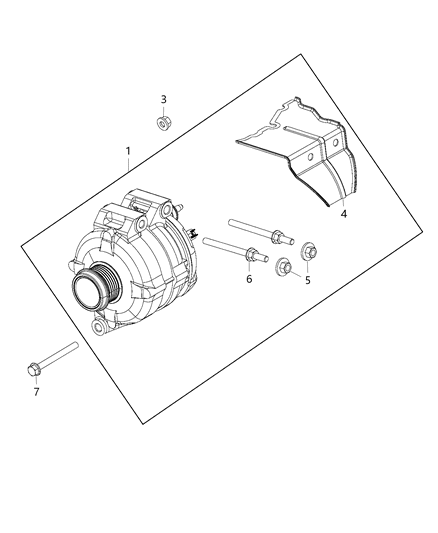 2017 Dodge Journey Generator/Alternator & Related Parts Diagram 3 - Thumbnail