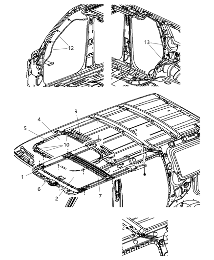 2007 Dodge Nitro Drain Hose, Rear Passenger Side Diagram for 55360784AA