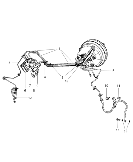 2007 Dodge Avenger Module Anti-Lock Brake System Diagram for 5273838AA
