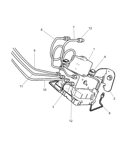 2002 Dodge Neon Control Module Diagram for 5072662AA