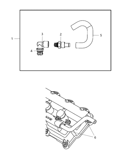 2010 Dodge Journey Crankcase Ventilation Diagram 4 - Thumbnail