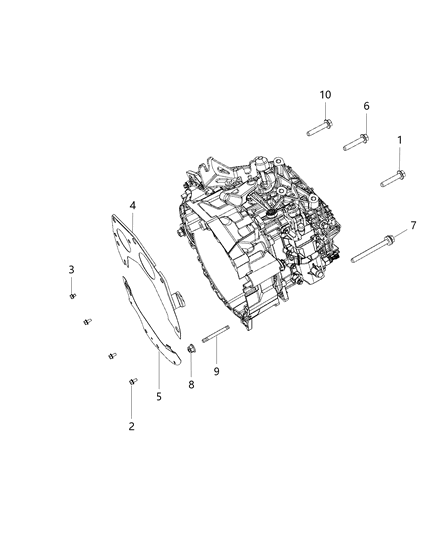 2018 Jeep Renegade Screw Hexagon Head [M12X1.25X132] Diagram for 6510965AA