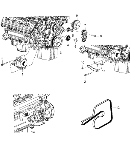 2013 Dodge Charger Generator/Alternator & Related Parts Diagram 2 - Thumbnail