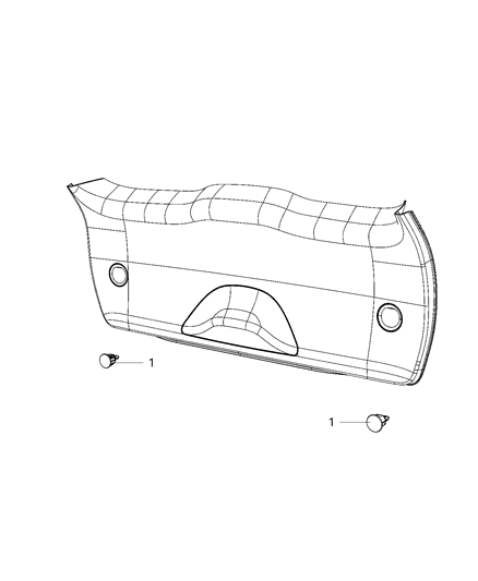 2020 Jeep Grand Cherokee Lamps, Interior Diagram 1 - Thumbnail