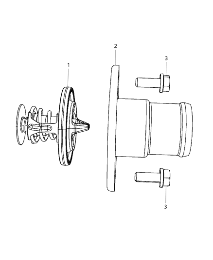 2018 Ram 2500 Thermostat & Related Parts Diagram 1 - Thumbnail