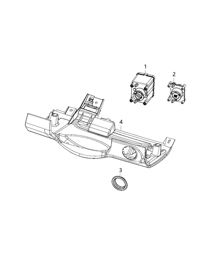 2020 Ram 1500 Classic Switches - Steering Column & Wheel Diagram 1 - Thumbnail
