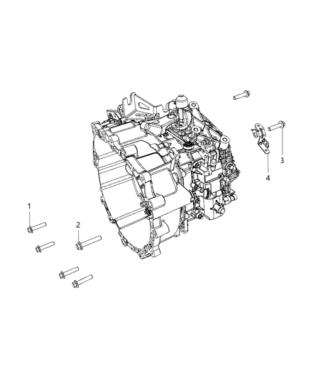 2013 Dodge Dart Mounting Bolts of Manual Transmission Diagram 2 - Thumbnail