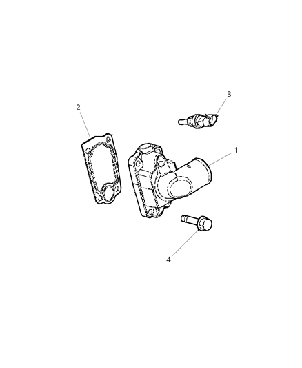 2015 Ram ProMaster 3500 Thermostat & Related Parts Diagram 1 - Thumbnail
