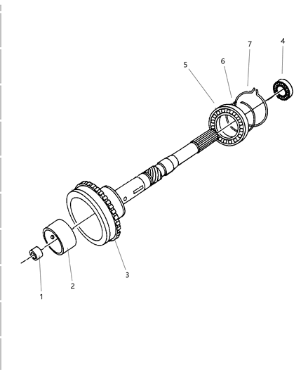 1999 Dodge Durango Output Shaft - Automatic Transmission Diagram 1 - Thumbnail