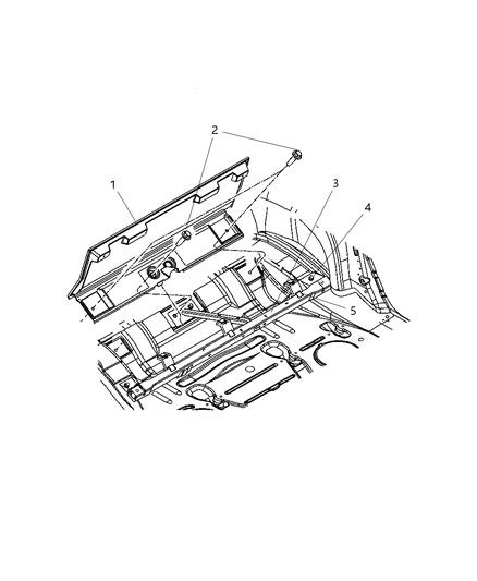 2006 Chrysler Pacifica Reinforcement Seat Diagram for 5054122AC