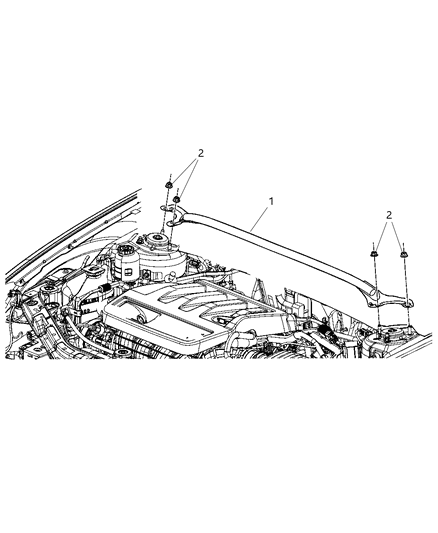 2011 Dodge Avenger Strut Tower Brace Diagram