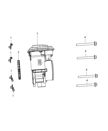 2020 Dodge Journey Throttle Body Diagram for 68366012AB