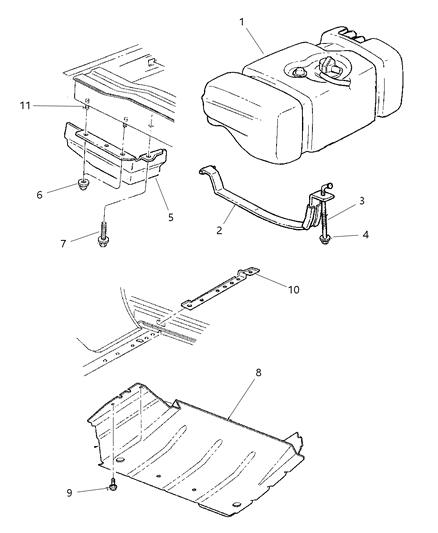 2001 Jeep Cherokee Fuel Tank Diagram