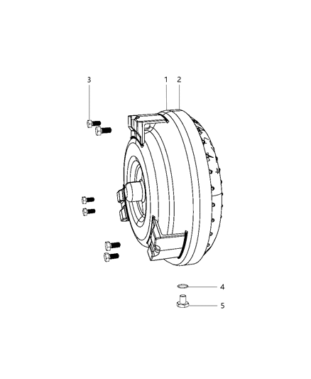 2008 Chrysler Crossfire Converter Torque Diagram for RX098047AA