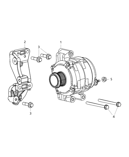 2016 Dodge Dart Alternator Diagram for 56029656AB