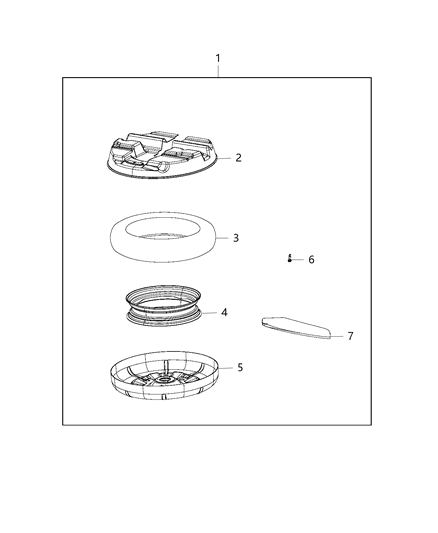 2017 Dodge Grand Caravan Emergency Kit, Spare Tire Diagram 2 - Thumbnail