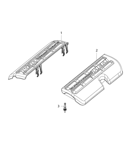 2017 Dodge Charger Cover Ignition Coil Diagram for 68190056AD