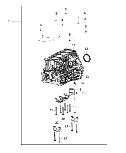 2017 Jeep Cherokee Cylinder Block And Hardware Diagram 5 - Thumbnail