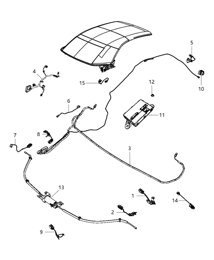 2013 Chrysler 200 Control Module Diagram for 4602674AL