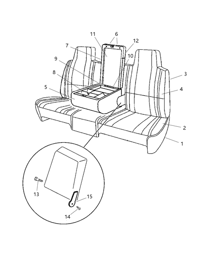 2002 Dodge Ram 3500 Regular Cab Front Seat Diagram 2 - Thumbnail