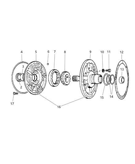 1998 Dodge Durango Oil Pump With Reaction Shaft Diagram 1 - Thumbnail