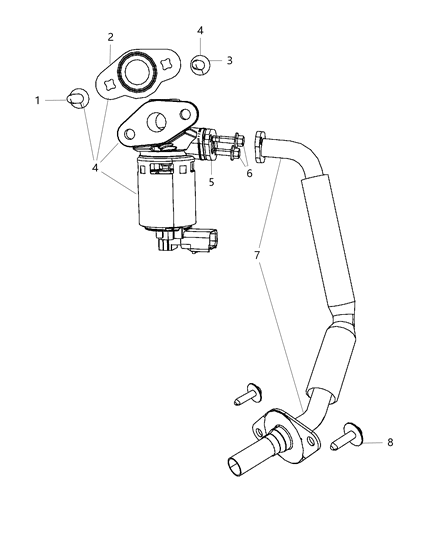 2010 Dodge Grand Caravan EGR Valve Diagram 2 - Thumbnail