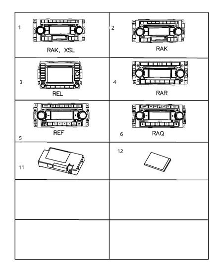 2006 Dodge Ram 2500 AM/FM Cd Cass Strap Diagram for 56043290AA