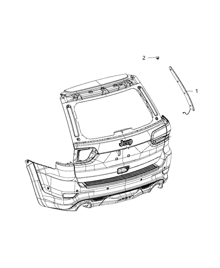 2020 Jeep Grand Cherokee Sensors - Body Diagram 5 - Thumbnail