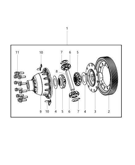 2015 Dodge Journey Differential Assembly Diagram 2 - Thumbnail
