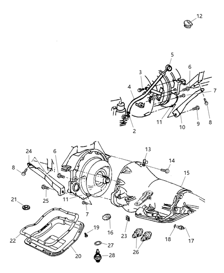2002 Dodge Ram 3500 Strut Transmission To Block Diagram for 52117771AB