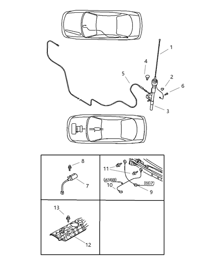 1999 Chrysler Sebring Coupe Antenna Diagram