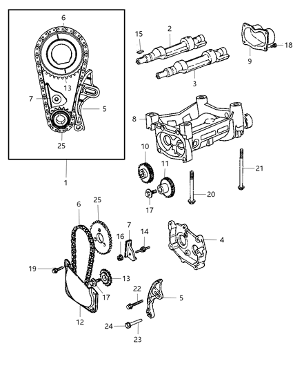 2009 Chrysler PT Cruiser Balance Shafts Diagram 2 - Thumbnail